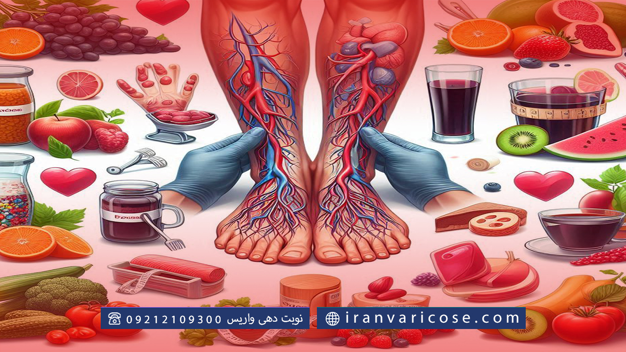 مواد غذایی مفید برای بهبود واریس